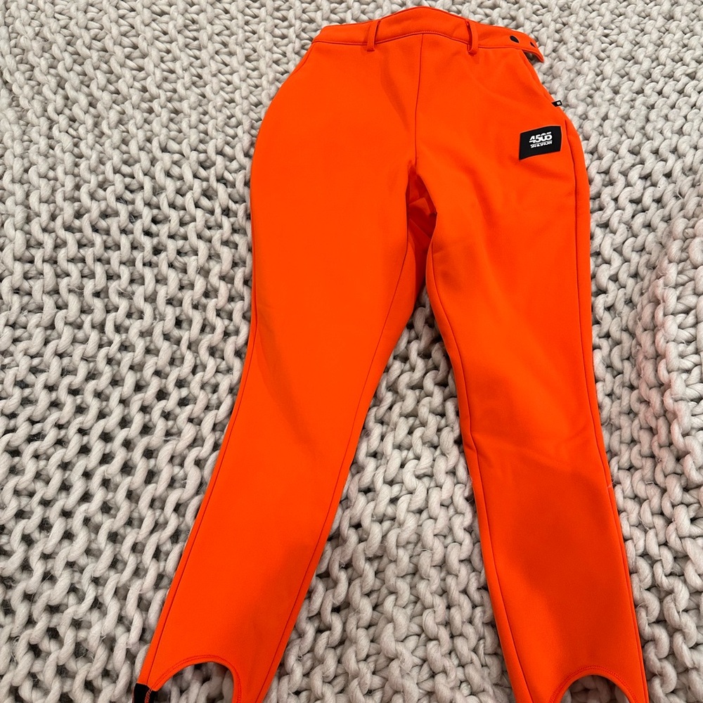 ASOS orange ski snow pants size small size 4/size 6 petite